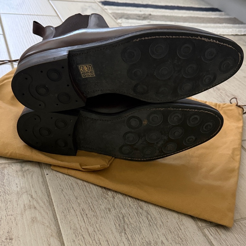 Meermin Dark Brown Leather Chelsea Boots - Picture 5 of 5